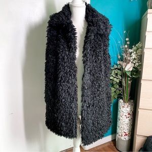 Ugg Black Tammie Faux Fur Vest XS